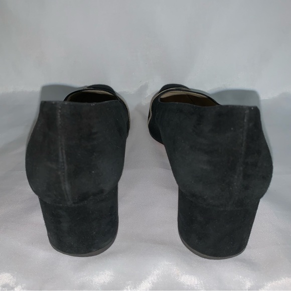 vintage CHRISTIAN LOUBOUTIN size 39.5 black suede block heel PUMPS - Picture 3 of 11